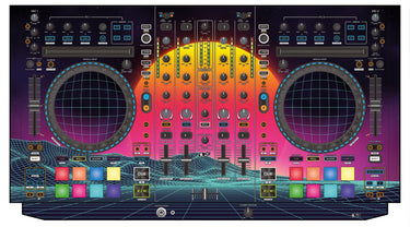 Denon DJ MC 7000 Skin Synthwave Horizon